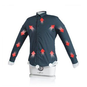 Jobar International IdeaWorks Shirt Butler-Steamer, White